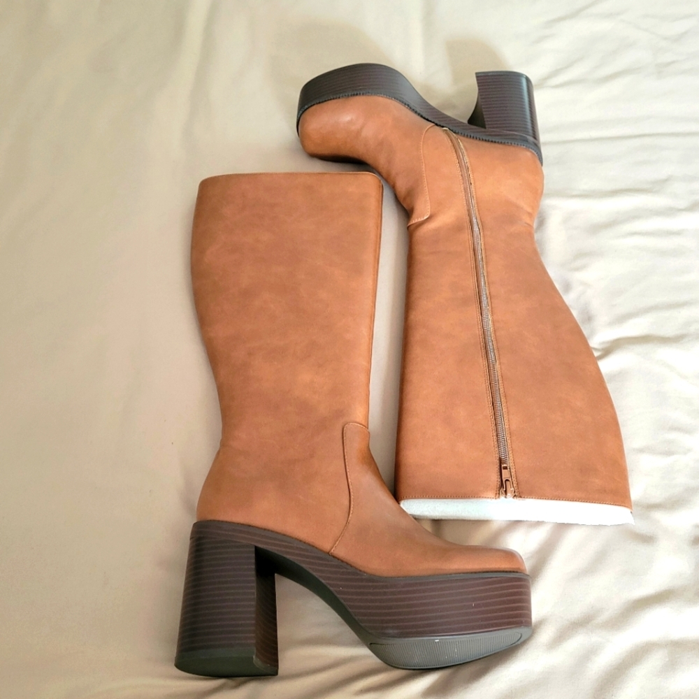 Madden Girl Platform Knee High Boots
